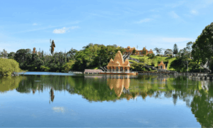 El templo hindú de Grand Bassin mauricio