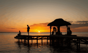 Los atardeceres en Flic en Flac mauritius