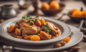 pollo almendras marruecos